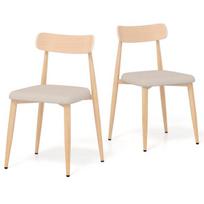 Komplektas: 2 minkštos valgomojo kėdės