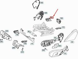 Mercedes Benz GLC X253 Sėdymo Slėgio Dėklas Originalus A25391907009051