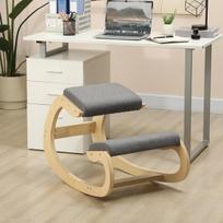 Ergonominė kėdė Praktiška, pilka, 120 kg, svyravimo mechanizmas