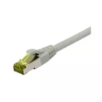 Synergy21 Patchkabel RJ45, CAT6A 500Mhz, 25m, grau, S-STP(S/FTP), TPE/LSZH(Ultraflex), AWG26, mit CAT7 Rohkabel,