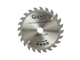 Medienos pjovimo diskas TCT, 180 × 22 mm, 24 dantų GEKO G00129
