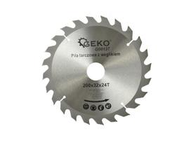 Medienos pjovimo diskas TCT 200 × 32 mm, 24 dantys GEKO G00137