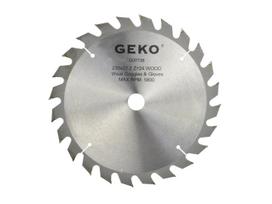 Medienos pjovimo diskas TCT, 230 × 22 mm, 24 dantų GEKO G00138