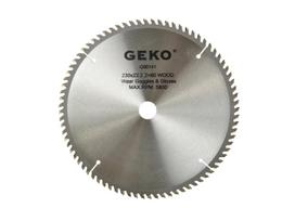 Medienos pjovimo diskas TCT, 230 × 22 mm, 80 dantų GEKO G00141