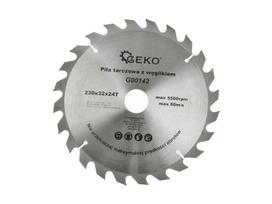 Medienos pjovimo diskas TCT, 230 × 32 mm, 24 dantų GEKO G00142