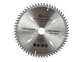 Medienos pjovimo diskas TCT, 250 × 32 mm, 60 dantų GEKO G00146