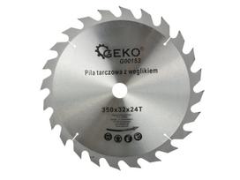 Medienos pjovimo diskas TCT, 350 × 32 mm, 24 dantų GEKO G00153
