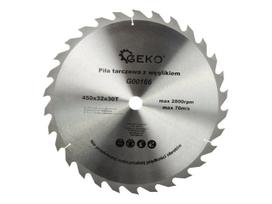 Medienos pjovimo diskas TCT, 450 × 32 mm, 30 dantų GEKO G00166