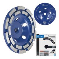 Deimantinis šlifavimo diskas dviejų eilių, 125 mm, M14, 5 mm segmentai GEKO G00376