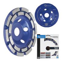 Deimantinis šlifavimo diskas dviejų eilių, 125 mm, 22,23 mm, 5 mm segmentai GEKO G00375