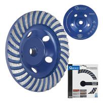 Deimantinis šlifavimo diskas TURBO, 125 mm, M14, 5 mm segmentai GEKO G00378