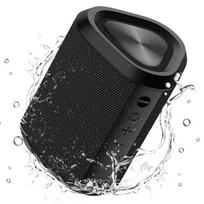 Vandeniui atsparus audinio „Bluetooth“ garsiakalbis, juodas