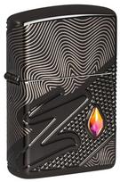 Žiebtuvėlis Zippo 46928 Armor® Zippo Crystal Design, juoda sp.