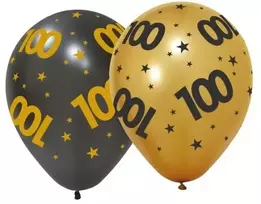 Globos Europe Bv 100-mečio jubiliejaus balionai, 6 vnt.