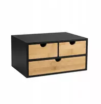Bambusinis stalinis organizatorius HEGO, 16 cm, 3 stalčiai
