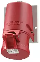 MENNEKES Sieninis lizdas 1 dalies be varžtų gnybtai 16A 400V IP44 (MEN31)