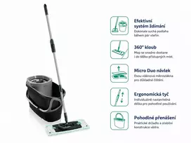 Leifheit 52148 Clean Twist M Ergo Juodas Cleaning Set