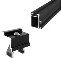 Jual As Jual montavimo rinkinys eternito stogui 14 saulės kolektorių, išdėstytų 2 eilėmis, maks. skydo plotis = 1134 mm.