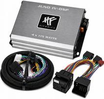 Automobilinis garso stiprintuvas Hifonics JUNO IV-DSP su DSP, Plug&Play, Quadlock jungtis, tinka BMW