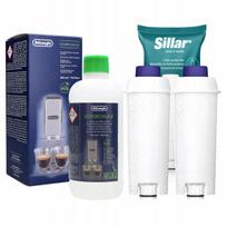 Kavos aparato Delonghi Eletta filtrai 2 vnt. ir nukalkinimo skystis Delonghi 0,5 l