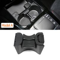 Car Central Console Drink Cup Water Holder Separator Insert Divider For Benz A CLA GLA GLB B EQA EQB Class W177 W118 W247 W243 gray