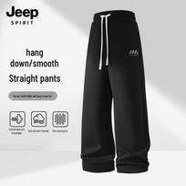 JEEP SPIRIT Men's 2025 Drape Casual Straight-Leg Pants XL gray