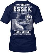 Uss Essex Lhd 2 T-Shirt Made in the USA Size S to 5XL Unisex T-Shirt XXL gray