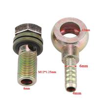 2pcs M12x1.25mm Motorcycle Refit Oil Cooler Fittings Plug Ball Head Adapter For Motorcycle Modified Oil Cooling System