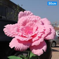 30/40cm Dirbtinė bijūno vestuvių vakarėlio didelė gėlių parodos rekvizitai „Pasidaryk pats“ netikros gėlės Vestuvių lango fono sienos dekoracija pink 30cm