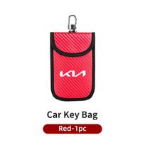 Automobilio rakto signalo blokavimo dėklas Fob maišelis Keyless RFID blokavimo krepšys skirtas KIA K5 K2 Optima Soul Spectra Niro Cadenza Sephia Carens red