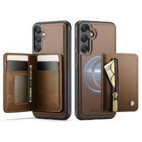 Case for Samsung Galaxy A56 A55 A53 A52 A36 A35 A26 A25 A17 A16 A15 Wallet Case, Detachable Magnetic RFID Blocking Card Holder For Galaxy A51 4G black
