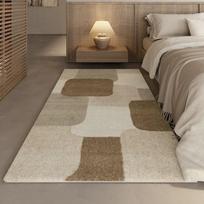 Minimalist Style Bedroom Bedside Long Carpet Bedroom Non Slip Floor Mat Long Strip Floor Mat 50 * 120cm gray