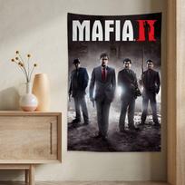 Mafia Definitive Edition Vintažinis Anime Gobelenas Kabantis Tarot Hipis Sieniniai Kilimai Studentų Būsto Dekoras 150x100cm(60x40in) white