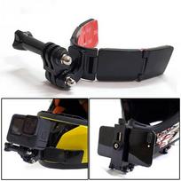 1Set Full Face Helmet Chin Mount Holder for Camera Strap Flodable Front Chin Mount Accessories Beige black