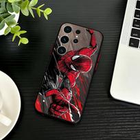 Šaunus L-Spider-J-Mans telefono dėklas Samsung S26, S25, S24, S23, S22, S30, S21, Ultra, Plus, FE 5G juodas minkštas dėklas Samsung S225G