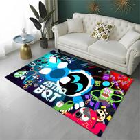 Game A-Astro Bot Cartoon Robot Non-Slip Area Rug for Living Room,Bedroom,Playroom,Soft Carpet Floor Mat Home Decor Rug Kids Room 40x60cm gray