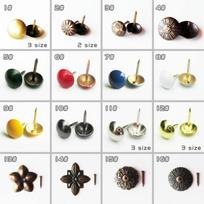 25 vnt. Apmušalų vinys Sofos vinutės Smeigtukai Papuošalų dėžutė Baldų furnitūra 1#Bronze