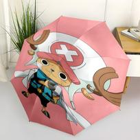 1 PC Automatic Folding Umbrella - One Piece Tony Tony Chopper Pattern Portable Foldable Design With 8 Ribs Christmas Birthday Gifts multicolor