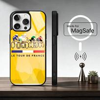 Tour De F-France Dviračio Telefono Dėklas Skirtas iPhone 17, 16, 15, 14, 13, 12, 11 Plus, Pro Magnetinis Magsafe Belaidžiam Įkrovimui iPhone17Promax