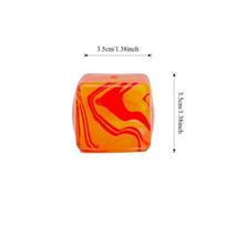 Taba Squishy Ice Cube Stress Balls Squeeze Toys for Kids Adults Sensory Fidget Toys for Anxiety Relief, Party Favors Gifts orange