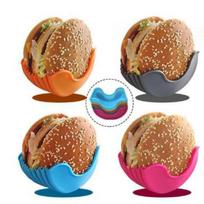 Reusable Burger Rack Useful Gadgets Silicone Frame Burger Tool Holder Shelf Storage Kitchen Organizer Tools Dining Bar Home