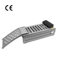 Portable Folding Motorcycle ATV Ramp: Barrier-Free Iron Slope 2000X250MM gray