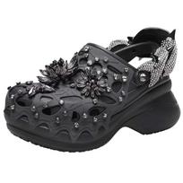 Crocs Classic Bae Clog Swarovski Black Women's 212453-0LD 34-35 gray