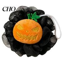 Shower Mesh Scrubber Pumpkin Shaped Exfoliating Bath Sponge, Soft Massage Scrubber, Accessories for Home Deep Cleaning And Skin Circulation Tool Daily A juoda