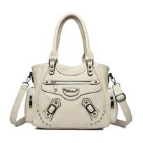 Hand-held Shoulder Crossbody Bag, Women's Tote Bag, Fashionable and Casual Commuting Bag Casually beige