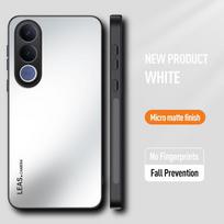 Skirta Vivo V70 FE V70FE prabangi smūgiams atspari AG matinė minkšta TPU+PC matinio galinio paviršiaus dėklas, skirta Vivo V70 Elite V70Elite telefono dėklui Coque VIVO V70 FE balta