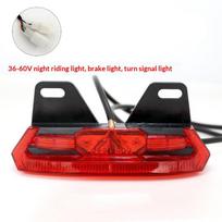 12V 36V 48V 60V Electric Bicycle Rear Lamp With Turn Signal Waterproof Led E-Bike Taillight Safety Warning Lamp For Night Riding D09 36-60V