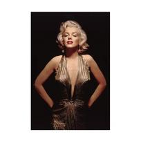 Klasikinio kino žvaigždės drobės paveikslai Seksualios Marilyn Monroe portreto plakatai Spaudiniai Sienų meno paveikslas svetainei Namų dekoracija 21X30cm Unframed brown