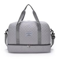 Deluxe Large Capacity Duffel Bag - Multi-functional Shoulder and Crossbody Tote Bag with Wet and Dry Pockets,Dual Side Pockets for Travelling KTB pilka