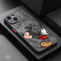 Mickey Minnie mielas telefono dėklas Apple iPhone 15 16 Pro XS Max 13 14 Plus XR SE 7 8 12 11 Pro plus Matinis for iPhone 14ProMax